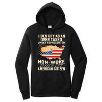 I Identify As An Over Taxed Under Represented Nonwoke Pissed Off Amer Women's Pullover Hoodie