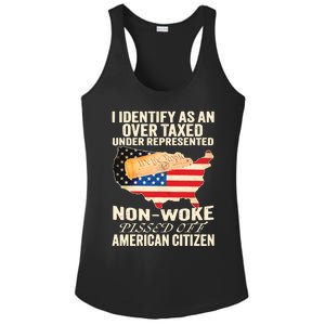 I Identify As An Over Taxed Under Represented Nonwoke Pissed Off Amer Ladies PosiCharge Competitor Racerback Tank