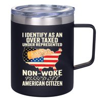 I Identify As An Over Taxed Under Represented Nonwoke Pissed Off Amer 12oz Stainless Steel Coffee Mug