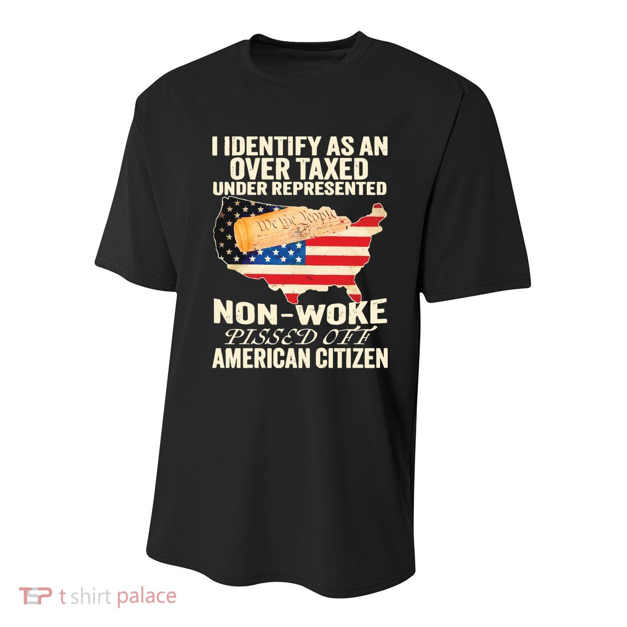 I Identify As An Over Taxed Under Represented Nonwoke Pissed Off Amer Youth Performance Sprint T-Shirt