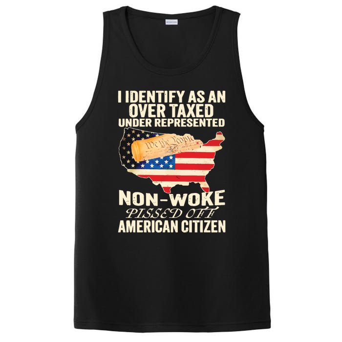 I Identify As An Over Taxed Under Represented Nonwoke Pissed Off Amer PosiCharge Competitor Tank