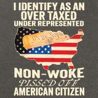 I Identify As An Over Taxed Under Represented Nonwoke Pissed Off Amer Cotton Canvas Backpack