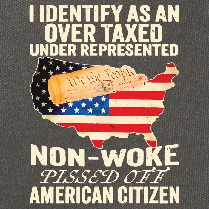 I Identify As An Over Taxed Under Represented Nonwoke Pissed Off Amer Cotton Canvas Backpack