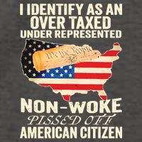 I Identify As An Over Taxed Under Represented Nonwoke Pissed Off Amer Vector Backpack
