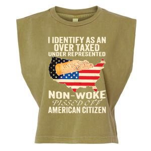 I Identify As An Over Taxed Under Represented Nonwoke Pissed Off Amer Garment-Dyed Women's Muscle Tee