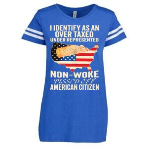 I Identify As An Over Taxed Under Represented Nonwoke Pissed Off Amer Enza Ladies Jersey Football T-Shirt