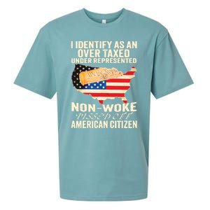 I Identify As An Over Taxed Under Represented Nonwoke Pissed Off Amer Sueded Cloud Jersey T-Shirt