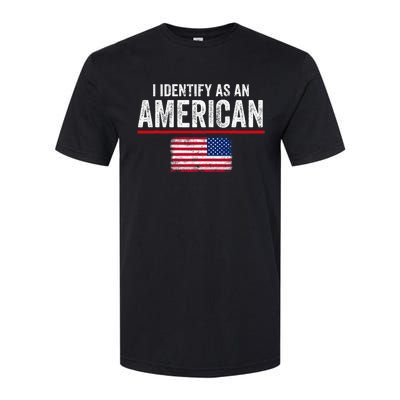 I Identify As An American No Identity Politics Usa Softstyle® CVC T-Shirt