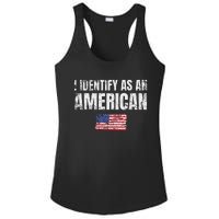 I Identify As An American Usa Patriotic Pride Ladies PosiCharge Competitor Racerback Tank