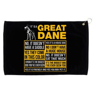 It Is A Great Dane Funny Gift Dog Lover Grommeted Golf Towel