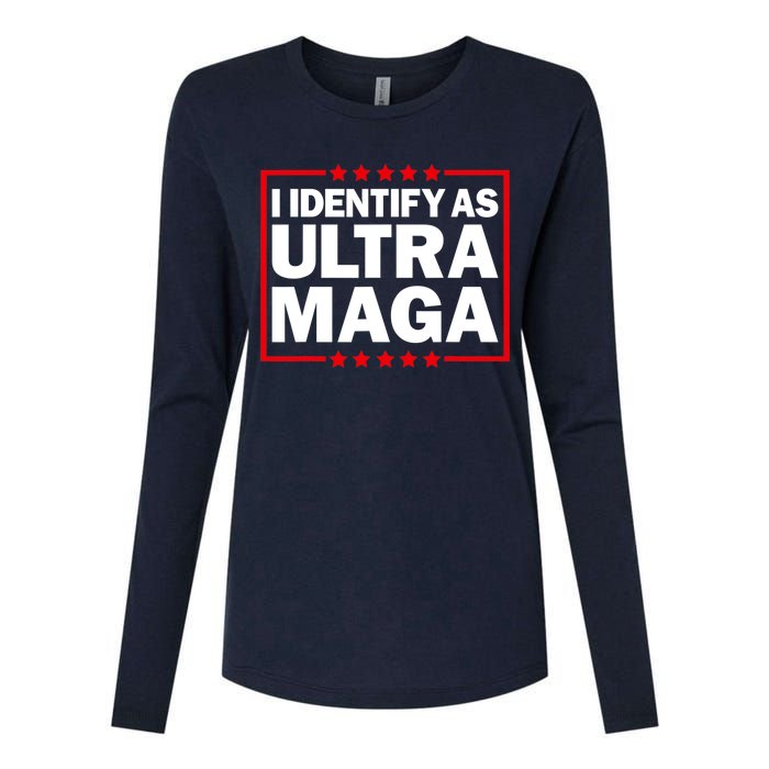 I Identify As Ultra MAGA, Ultra MAGA And Proud 4th Of July Womens Cotton Relaxed Long Sleeve T-Shirt