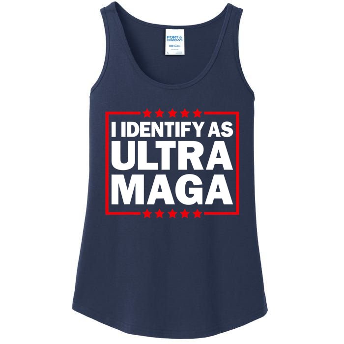 I Identify As Ultra MAGA, Ultra MAGA And Proud 4th Of July Ladies Essential Tank