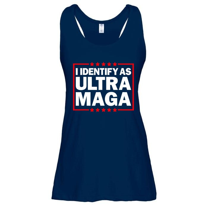 I Identify As Ultra MAGA, Ultra MAGA And Proud 4th Of July Ladies Essential Flowy Tank