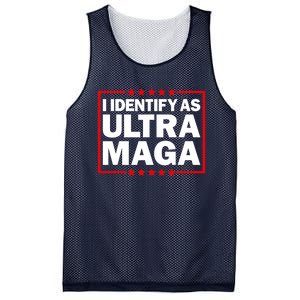 I Identify As Ultra MAGA, Ultra MAGA And Proud 4th Of July Mesh Reversible Basketball Jersey Tank