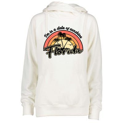 I'm In A State Of Sunshine Florida Beach Sun Womens Funnel Neck Pullover Hood