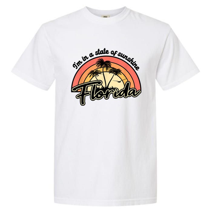 I'm In A State Of Sunshine Florida Beach Sun Garment-Dyed Heavyweight T-Shirt