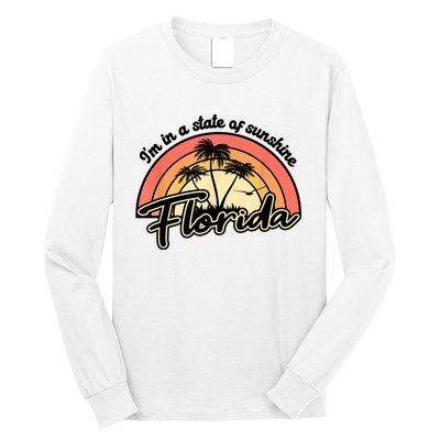 I'm In A State Of Sunshine Florida Beach Sun Long Sleeve Shirt