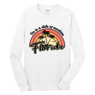 I'm In A State Of Sunshine Florida Beach Sun Tall Long Sleeve T-Shirt