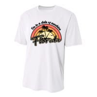 I'm In A State Of Sunshine Florida Beach Sun Performance Sprint T-Shirt