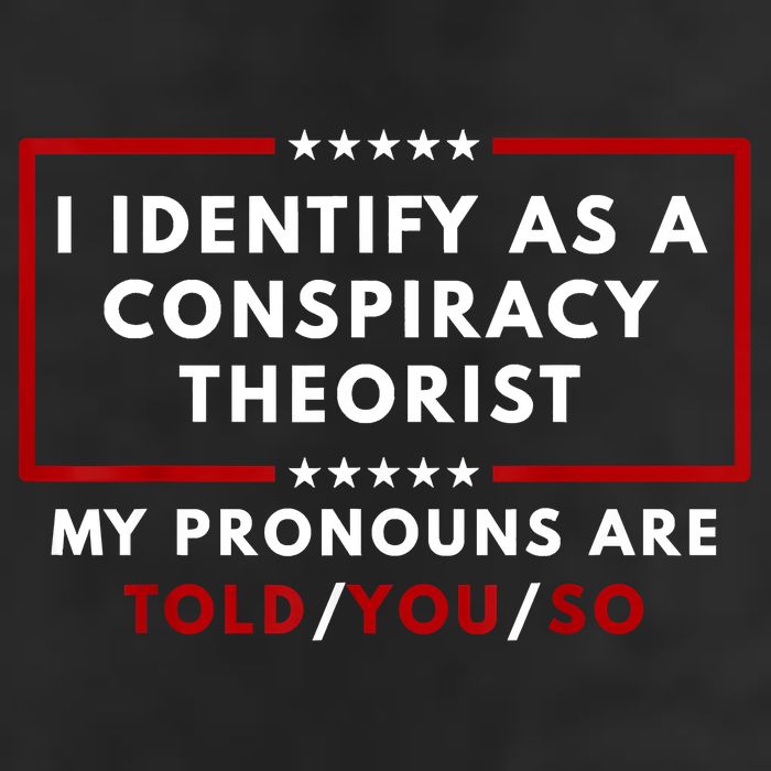 I Identify As A Conspiracy Theorist My Pronouns Are Told Microfiber Hand Towel