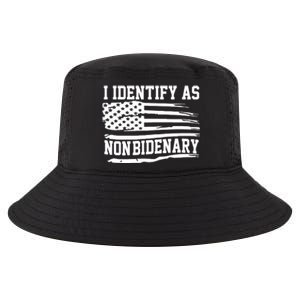 I Identify As Non Bidenary Anti Joe Biden Cool Comfort Performance Bucket Hat