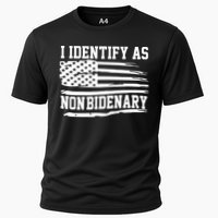 I Identify As Non Bidenary Anti Joe Biden Cooling Performance Crew T-Shirt