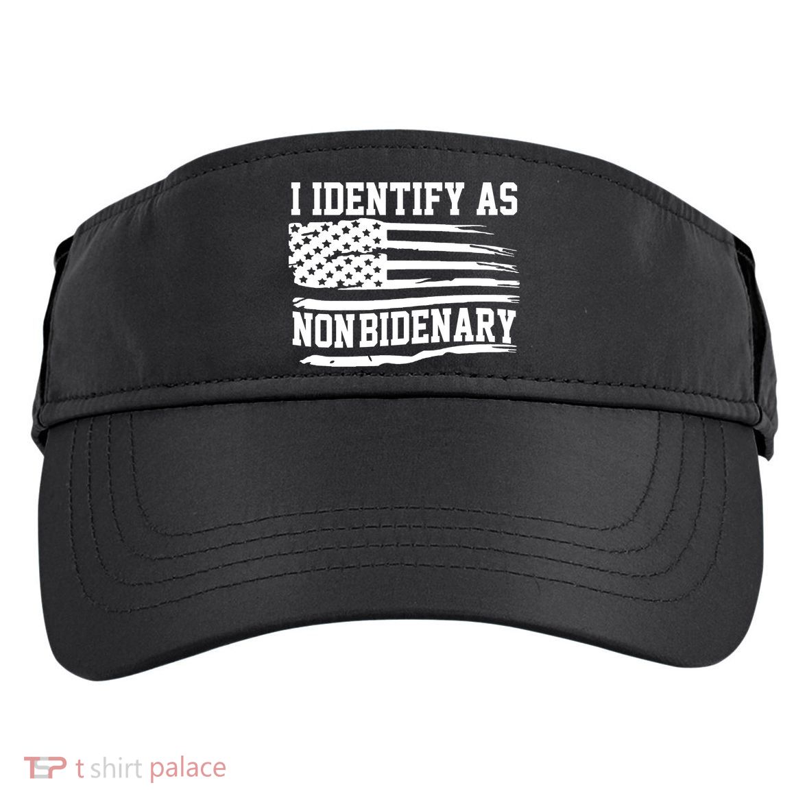 I Identify As Non Bidenary Anti Joe Biden Adult Drive Performance Visor