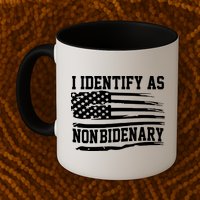 I Identify As Non Bidenary Anti Joe Biden Mug