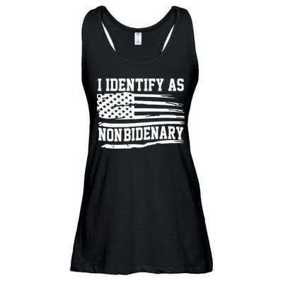 I Identify As Non Bidenary Anti Joe Biden Ladies Essential Flowy Tank