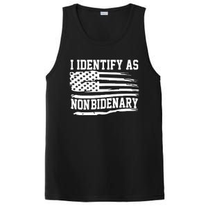 I Identify As Non Bidenary Anti Joe Biden PosiCharge Competitor Tank