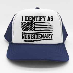 I Identify As Non Bidenary Anti Joe Biden Trucker Hat