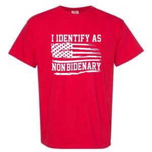 I Identify As Non Bidenary Anti Joe Biden Garment-Dyed Heavyweight T-Shirt