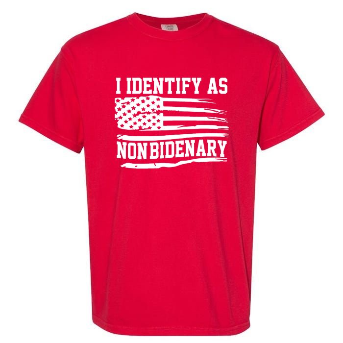 I Identify As Non Bidenary Anti Joe Biden Garment-Dyed Heavyweight T-Shirt