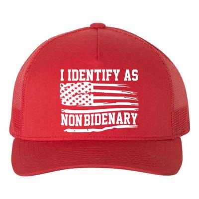 I Identify As Non Bidenary Anti Joe Biden Yupoong Adult 5-Panel Trucker Hat