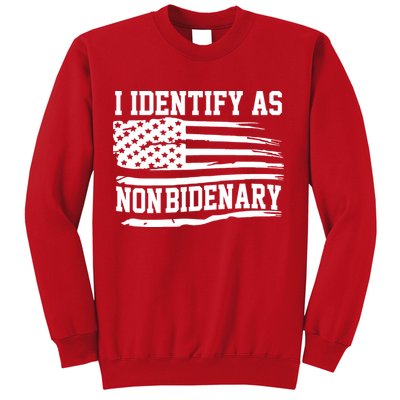 I Identify As Non Bidenary Anti Joe Biden Sweatshirt