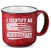 I Identify As Non Bidenary Anti Joe Biden 15oz Campfire Ceramic Mug