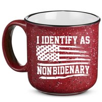 I Identify As Non Bidenary Anti Joe Biden 15oz Campfire Ceramic Mug