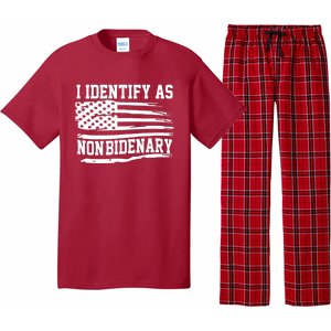 I Identify As Non Bidenary Anti Joe Biden Pajama Set