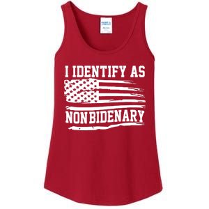 I Identify As Non Bidenary Anti Joe Biden Ladies Essential Tank