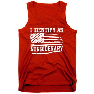 I Identify As Non Bidenary Anti Joe Biden Tank Top