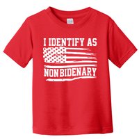 I Identify As Non Bidenary Anti Joe Biden Toddler T-Shirt