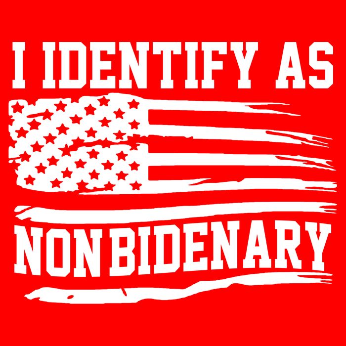 I Identify As Non Bidenary Anti Joe Biden Toddler T-Shirt