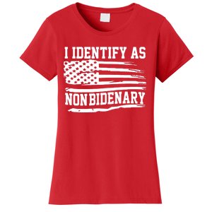 I Identify As Non Bidenary Anti Joe Biden Women's T-Shirt