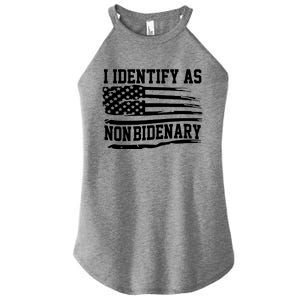 I Identify As Non Bidenary Anti Joe Biden Women's Perfect Tri Rocker Tank