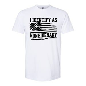 I Identify As Non Bidenary Anti Joe Biden Softstyle CVC T-Shirt