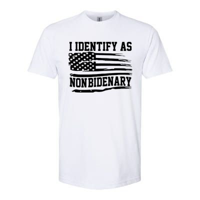 I Identify As Non Bidenary Anti Joe Biden Softstyle® CVC T-Shirt