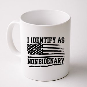 I Identify As Non Bidenary Anti Joe Biden Coffee Mug