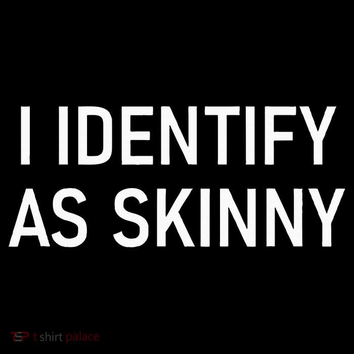 I Identify As Skinny Funny Jokes Sarcastic Bucket Hat