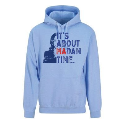 ItS Is About Madam Time Election 2024 Harris Funny Unisex Surf Hoodie