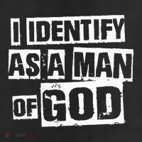 I Identify As A Man Of God 7 Panel Mesh Trucker Snapback Hat